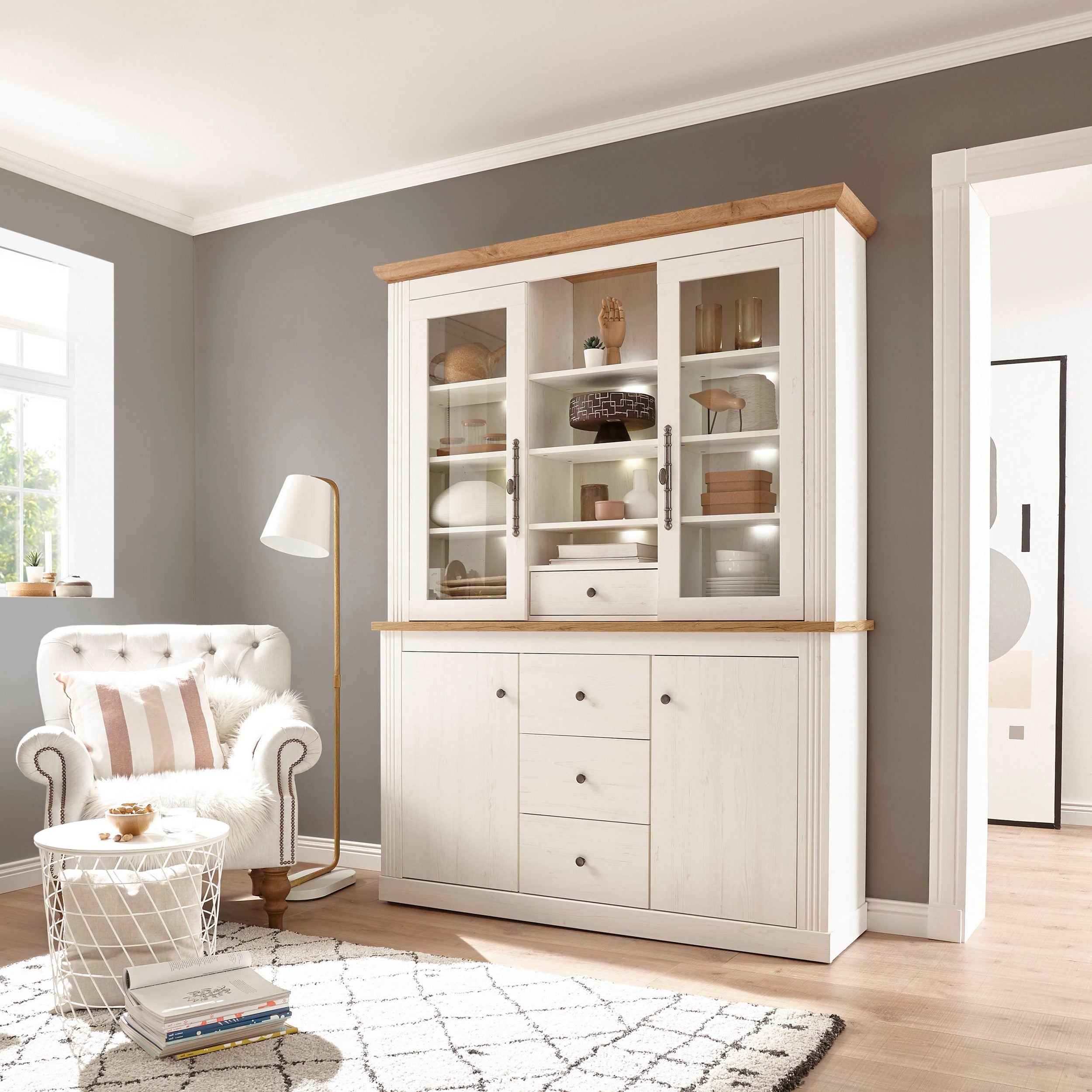 Bufet Westmister , 153 cm , Alb Arboteca
