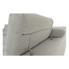 Set canapea cu spațiu de depozitare COMO, gri deschis, pe dreapta, 275x225x71 cm Kondela