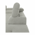 Set canapea cu spațiu de depozitare COMO, gri deschis, pe dreapta, 275x225x71 cm Kondela