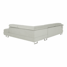 Set canapea cu spațiu de depozitare COMO, gri deschis, pe dreapta, 275x225x71 cm Kondela