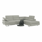 Set canapea cu spațiu de depozitare COMO, gri deschis, pe dreapta, 275x225x71 cm Kondela
