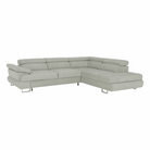 Set canapea cu spațiu de depozitare COMO, gri deschis, pe dreapta, 275x225x71 cm Kondela