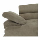 Set canapea COMO, maro deschis melanj, pe dreapta, 275x225x71 cm Kondela