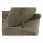 Set canapea COMO, maro deschis melanj, pe dreapta, 275x225x71 cm Kondela