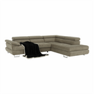 Set canapea COMO, maro deschis melanj, pe dreapta, 275x225x71 cm Kondela