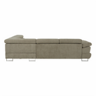 Set canapea COMO, maro deschis melanj, pe dreapta, 275x225x71 cm Kondela