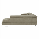 Set canapea COMO, maro deschis melanj, pe dreapta, 275x225x71 cm Kondela
