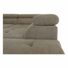 Set canapea COMO, maro deschis melanj, pe dreapta, 275x225x71 cm Kondela