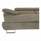Set canapea COMO, maro deschis melanj, pe dreapta, 275x225x71 cm Kondela