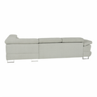 Set canapea COMO, gri deschis, material textil, pe dreapta, 275x225x71 cm Kondela