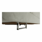 Set canapea COMO, gri deschis, material textil, pe dreapta, 275x225x71 cm Kondela
