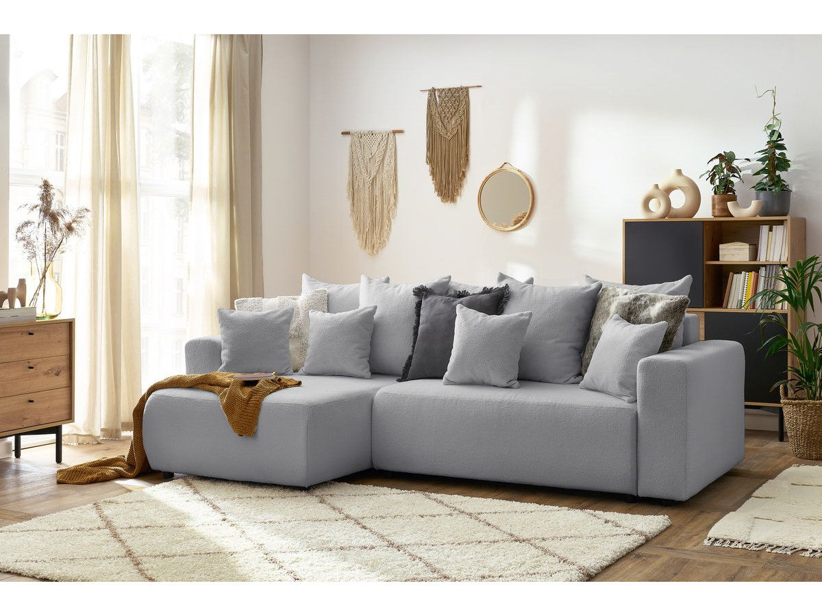 Colțar Extensibil LIVIGNO, cu ladă de depozitare, șezlong interschimbabil, 271x153x95 cm Prestige Home