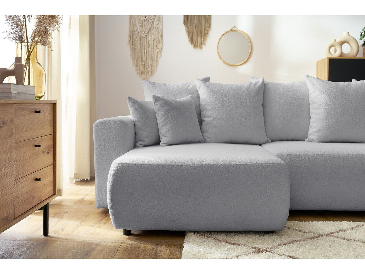 Colțar Extensibil LIVIGNO, cu ladă de depozitare, șezlong interschimbabil, 271x153x95 cm Prestige Home
