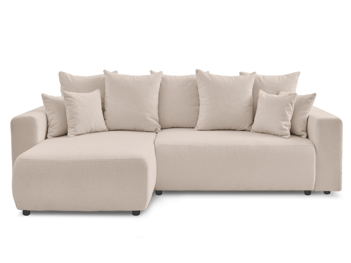 Colțar Extensibil LIVIGNO, cu ladă de depozitare, șezlong interschimbabil, 271x153x95 cm Bej-Anthology Stanga Prestige Home