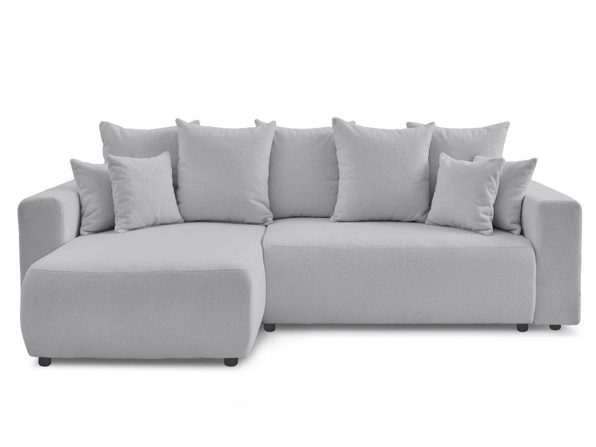 Colțar Extensibil LIVIGNO, cu ladă de depozitare, șezlong interschimbabil, 271x153x95 cm Gri-Deschis-Anthology Stanga Prestige Home