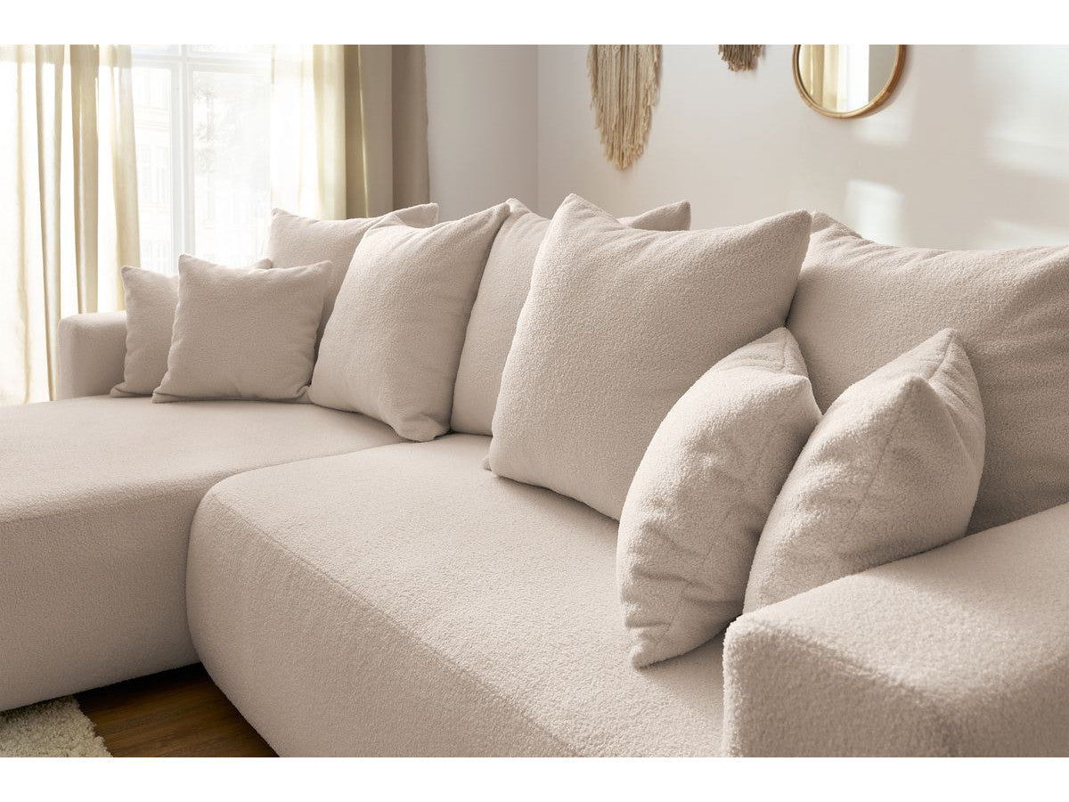 Colțar Extensibil LIVIGNO, cu ladă de depozitare, șezlong interschimbabil, 271x153x95 cm Prestige Home