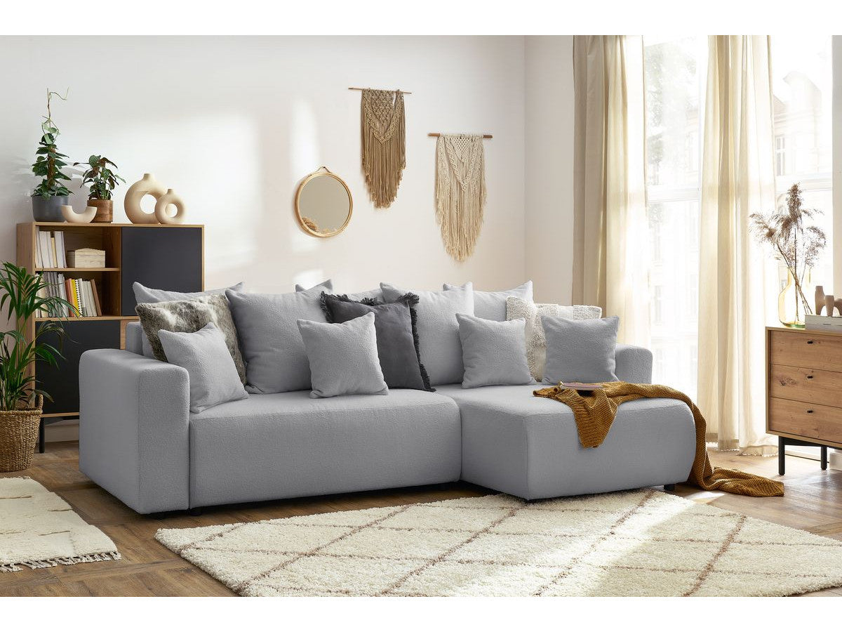 Colțar Extensibil LIVIGNO, cu ladă de depozitare, șezlong interschimbabil, 271x153x95 cm Prestige Home