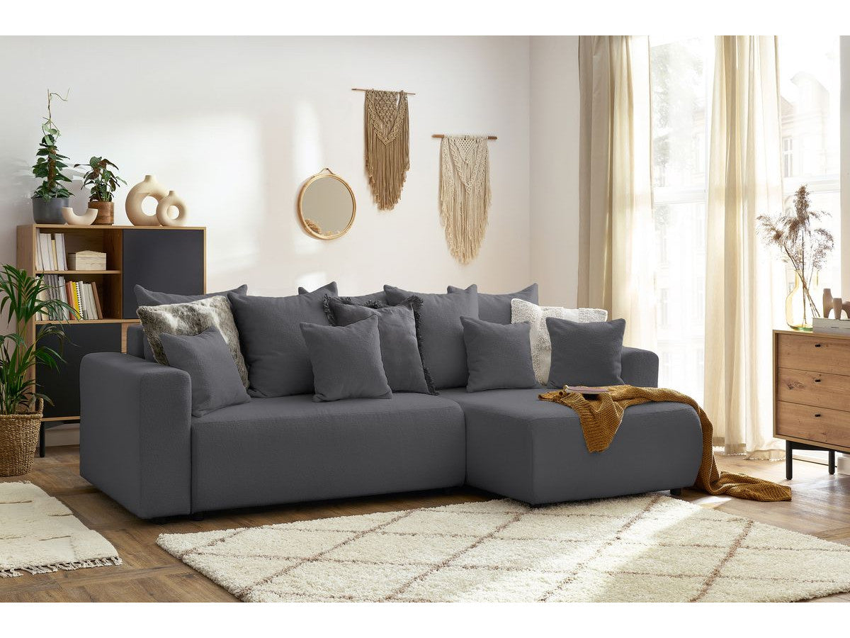Colțar Extensibil LIVIGNO, cu ladă de depozitare, șezlong interschimbabil, 271x153x95 cm Prestige Home