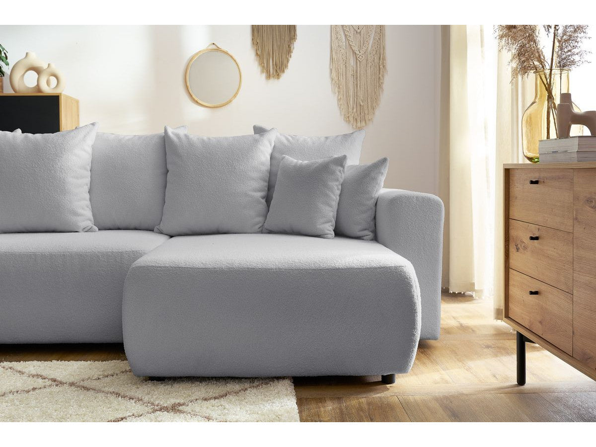 Colțar Extensibil LIVIGNO, cu ladă de depozitare, șezlong interschimbabil, 271x153x95 cm Prestige Home