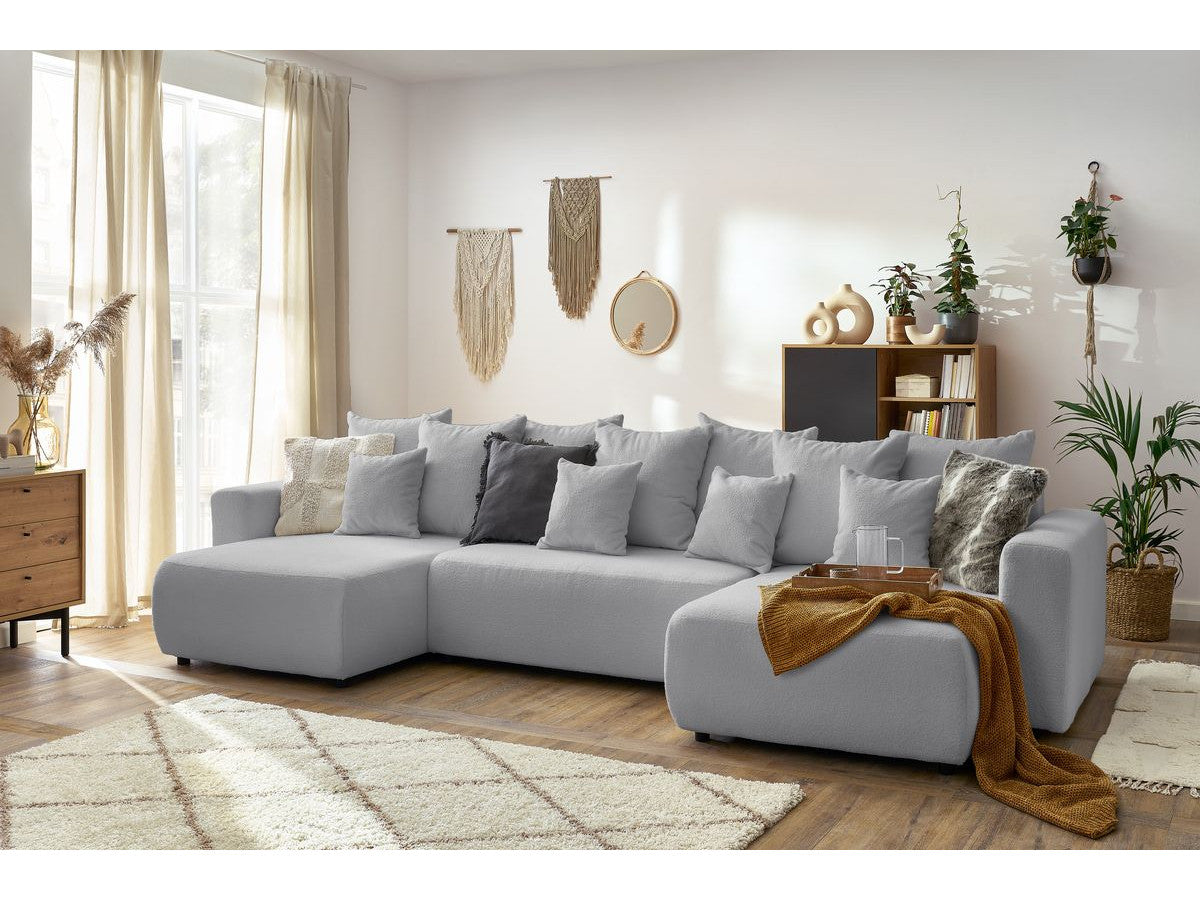 Colțar Extensibil, în formă de U, LIVIGNO, cu ladă de depozitare, 347x154x80 cm Prestige Home
