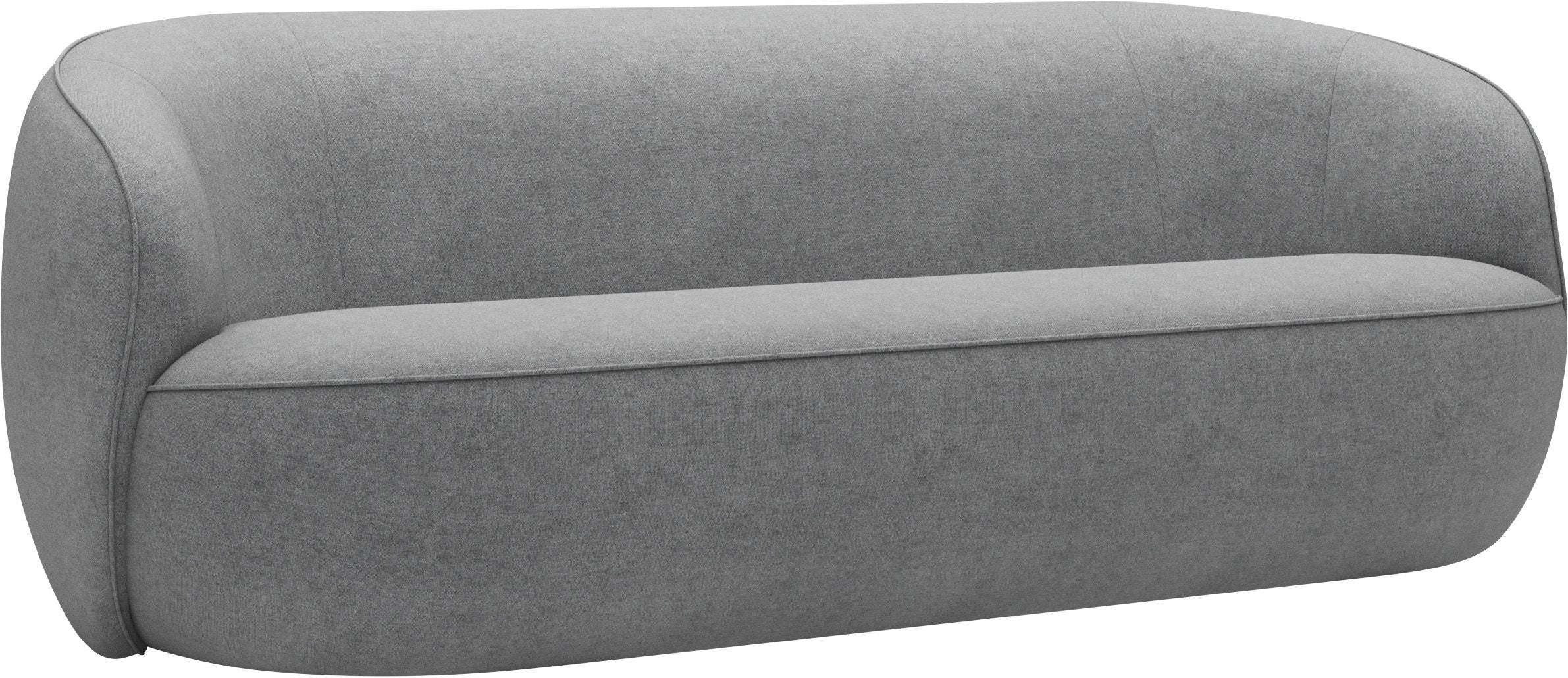 Canapea Effie , Forma Rotunjita, Gri, 215 cm latime Arboteca