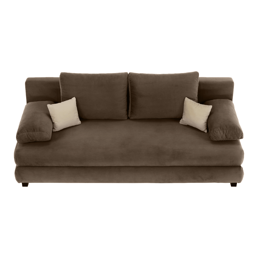 Canapea extensibilă GERONA, textil capuccino/bej, 206x90x73 cm Kondela