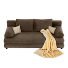 Canapea extensibilă GERONA, textil capuccino/bej, 206x90x73 cm Kondela