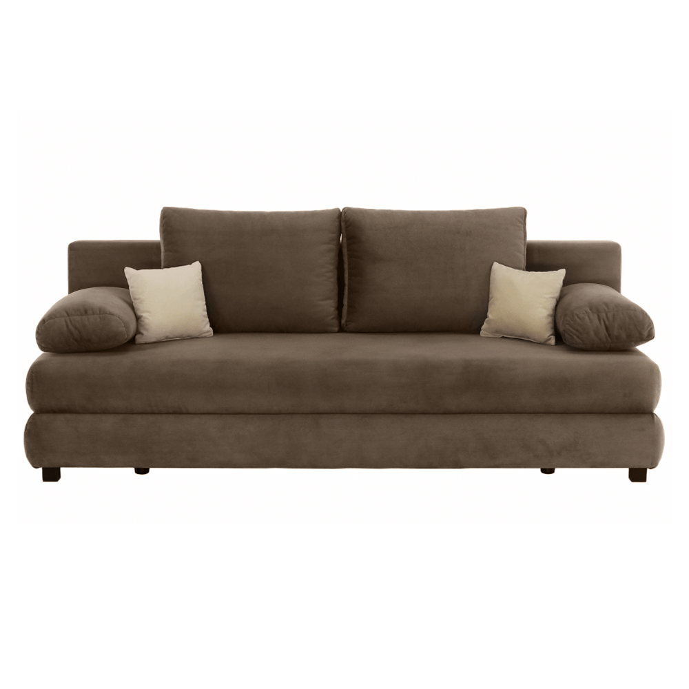 Canapea extensibilă GERONA, textil capuccino/bej, 206x90x73 cm Kondela