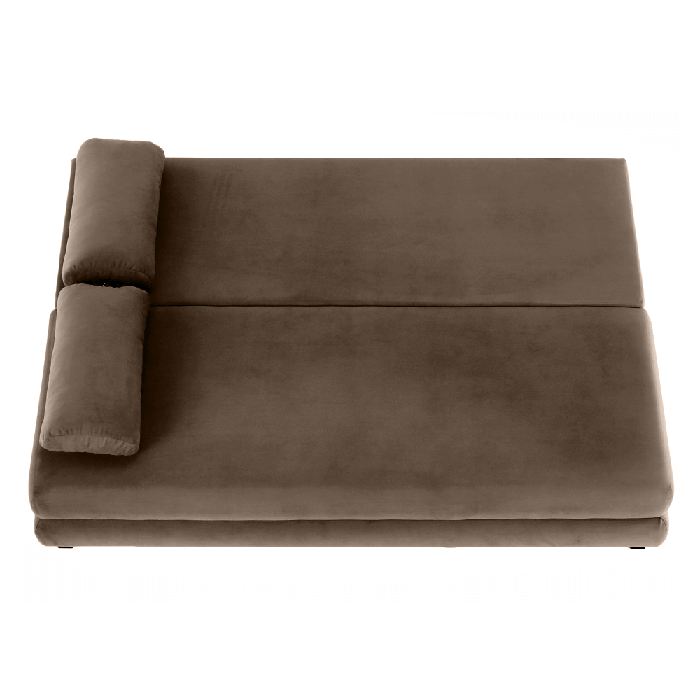 Canapea extensibilă GERONA, textil capuccino/bej, 206x90x73 cm Kondela