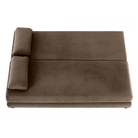 Canapea extensibilă GERONA, textil capuccino/bej, 206x90x73 cm Kondela