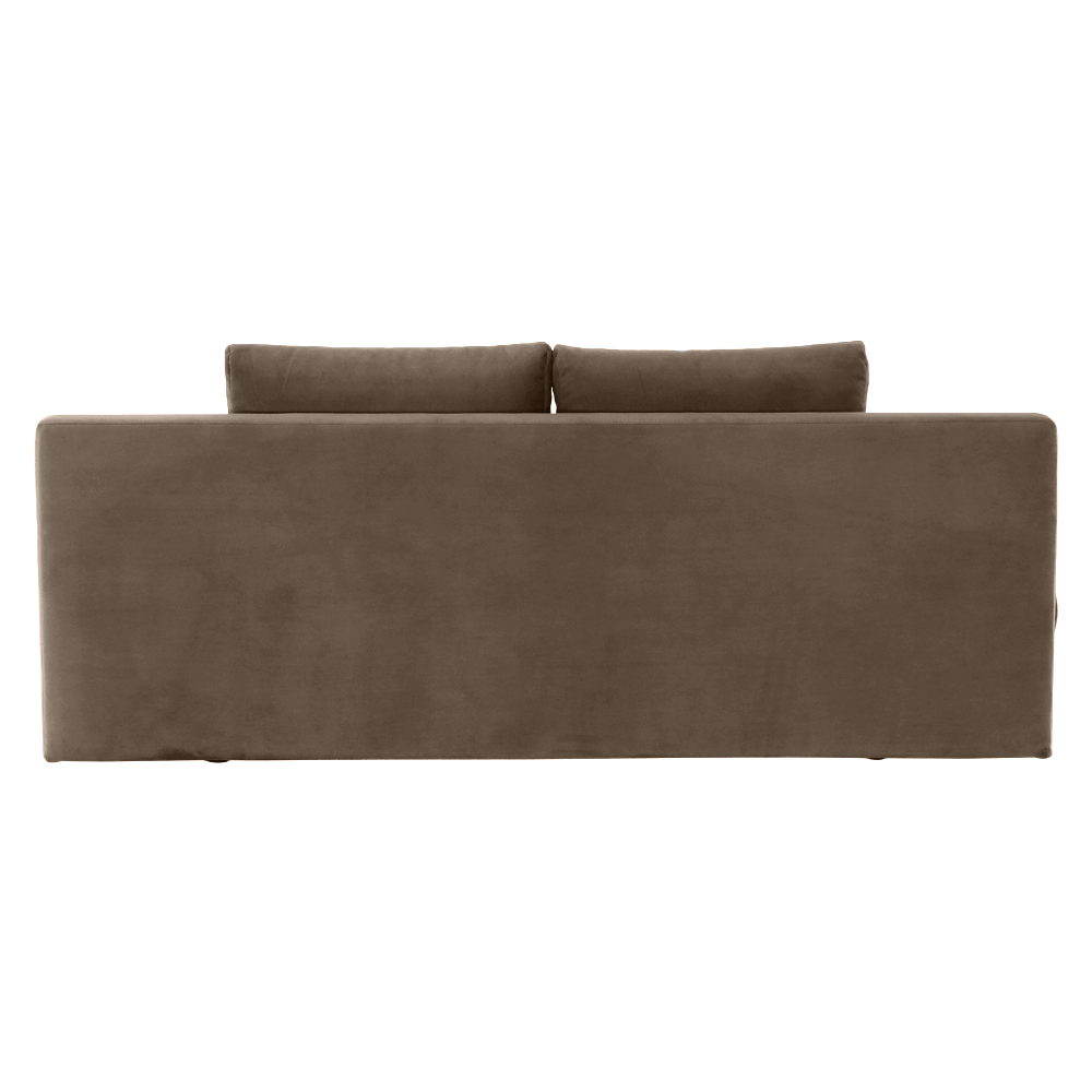 Canapea extensibilă GERONA, textil capuccino/bej, 206x90x73 cm Kondela