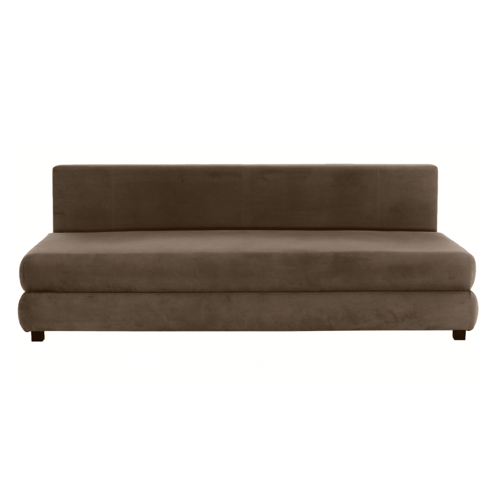 Canapea extensibilă GERONA, textil capuccino/bej, 206x90x73 cm Kondela