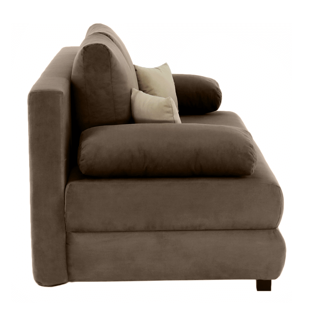 Canapea extensibilă GERONA, textil capuccino/bej, 206x90x73 cm Kondela