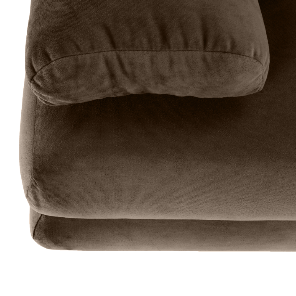 Canapea extensibilă GERONA, textil capuccino/bej, 206x90x73 cm Kondela
