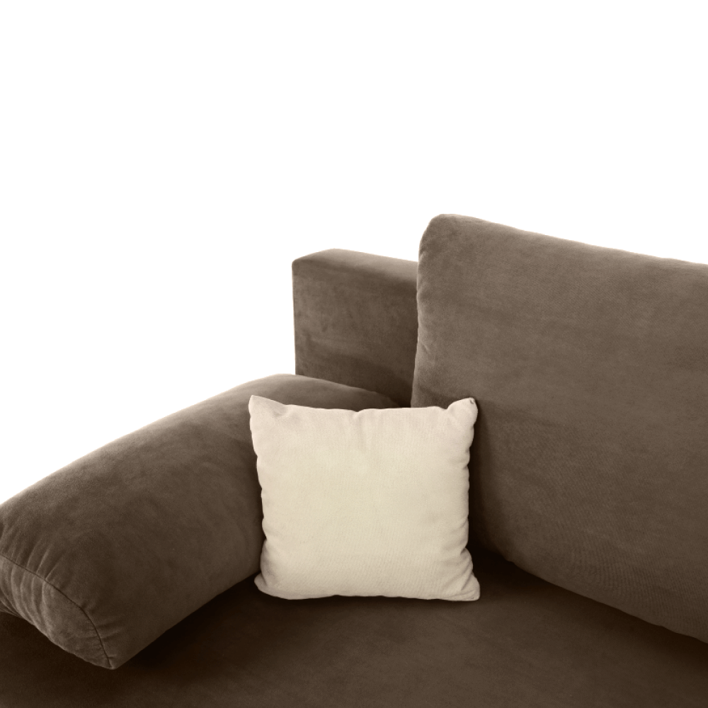 Canapea extensibilă GERONA, textil capuccino/bej, 206x90x73 cm Kondela