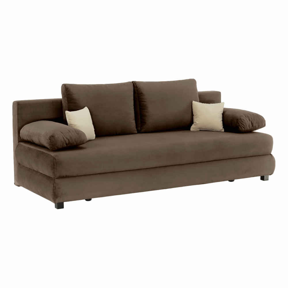 Canapea extensibilă GERONA, textil capuccino/bej, 206x90x73 cm Kondela