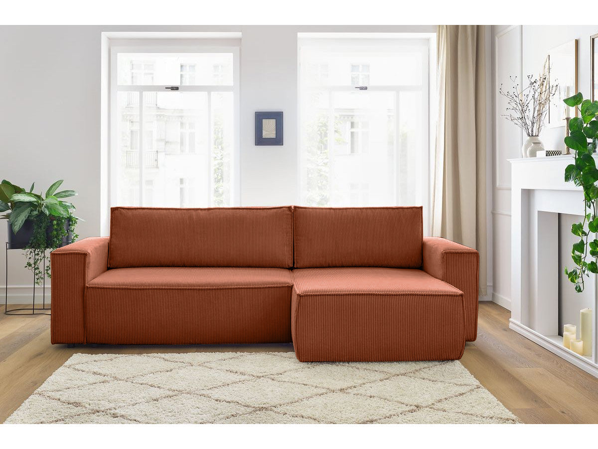 Colțar Extensibil CLOUD, cu ladă de depozitare, șezlong interschimbabil, 275x145x85 cm Prestige Home