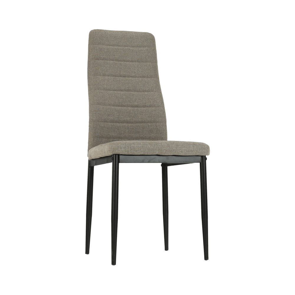Scaun SAPRI, textil maro/metal negru, 41x49x96 cm Kondela