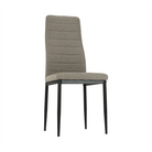 Scaun SAPRI, textil maro/metal negru, 41x49x96 cm Kondela