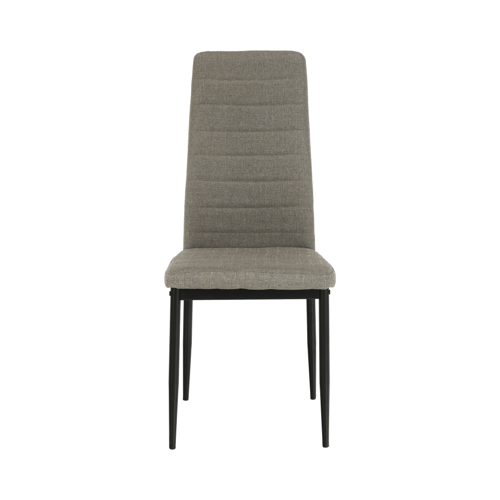 Scaun SAPRI, textil maro/metal negru, 41x49x96 cm Kondela