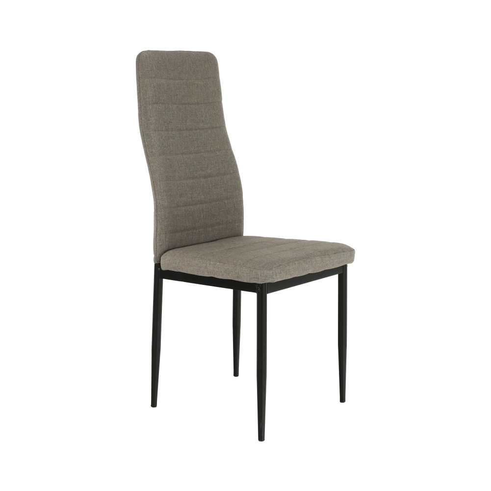 Scaun SAPRI, textil maro/metal negru, 41x49x96 cm Kondela