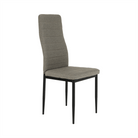 Scaun SAPRI, textil maro/metal negru, 41x49x96 cm Kondela