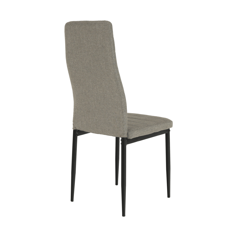Scaun SAPRI, textil maro/metal negru, 41x49x96 cm Kondela