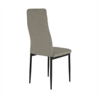 Scaun SAPRI, textil maro/metal negru, 41x49x96 cm Kondela