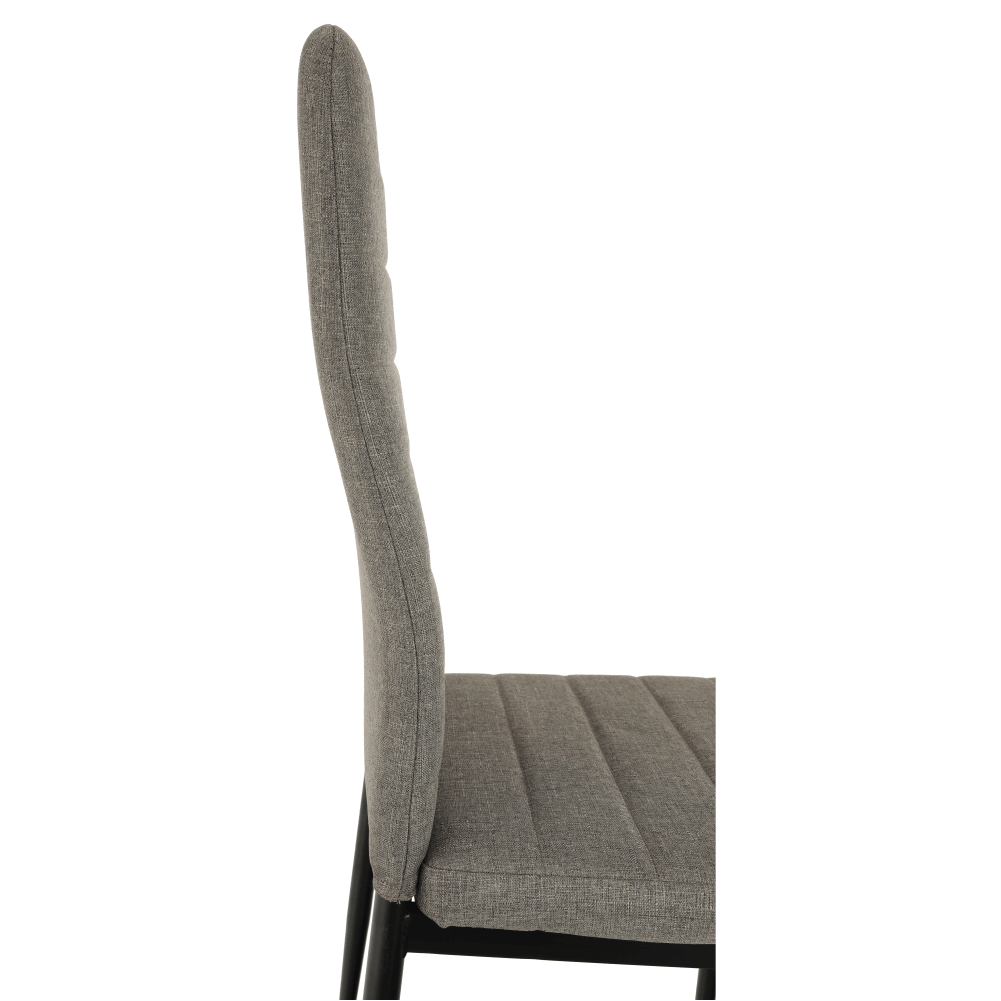 Scaun SAPRI, textil maro/metal negru, 41x49x96 cm Kondela