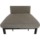 Scaun SAPRI, textil maro/metal negru, 41x49x96 cm Kondela