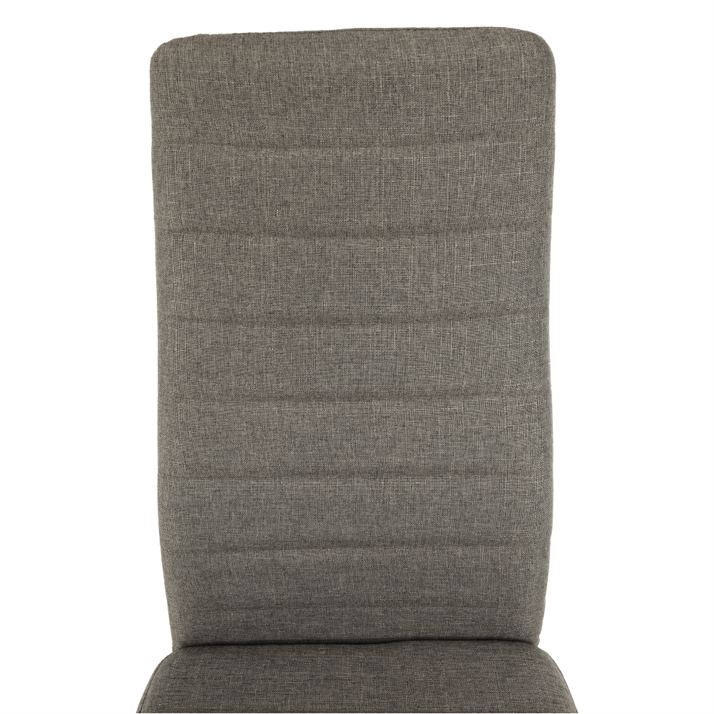 Scaun SAPRI, textil maro/metal negru, 41x49x96 cm Kondela