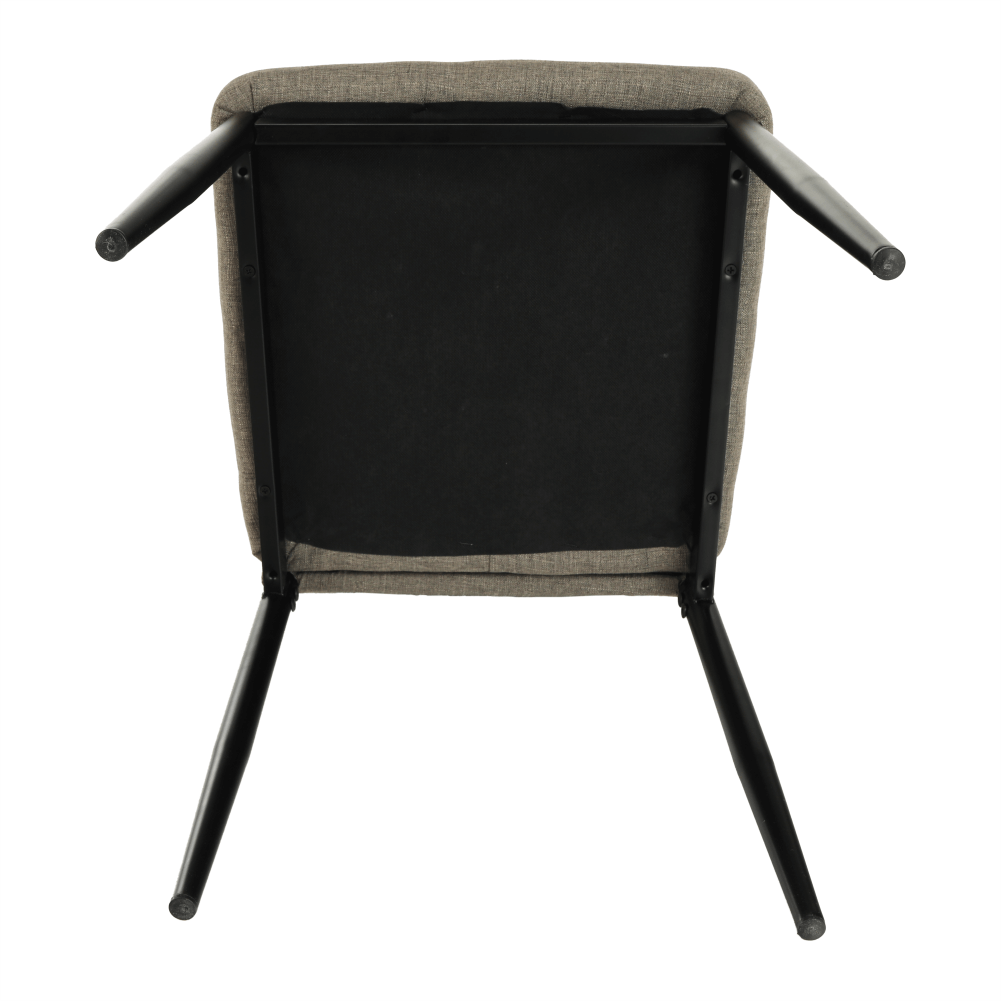 Scaun SAPRI, textil maro/metal negru, 41x49x96 cm Kondela