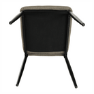 Scaun SAPRI, textil maro/metal negru, 41x49x96 cm Kondela