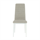 Scaun SAPRI, textil bej/metal alb, 41x49x96 cm Kondela